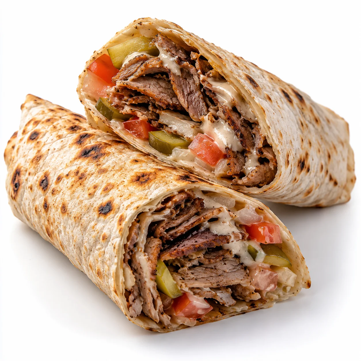 Beef Shawarma Saj · Oat Bread — صاج شاورما لحم بخبز الشوفان