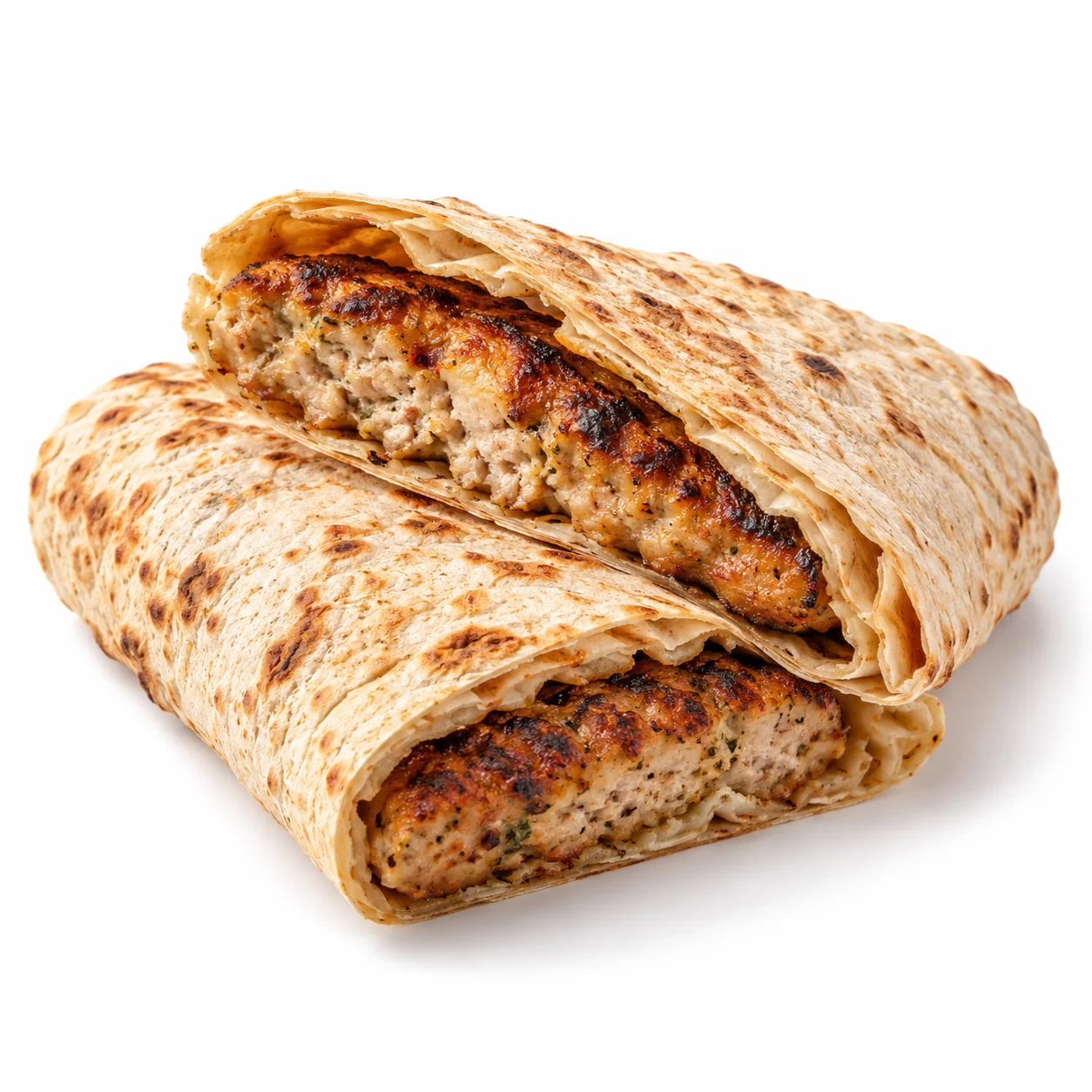 Chicken Kebab Saj · Oat Bread — صاج كباب دجاج بخبز الشوفان